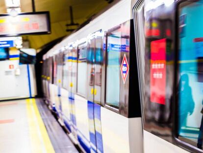 Un tren del Metro de Madrid.