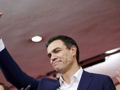 El l&iacute;der del Partido Socialista, Pedro S&aacute;nchez.