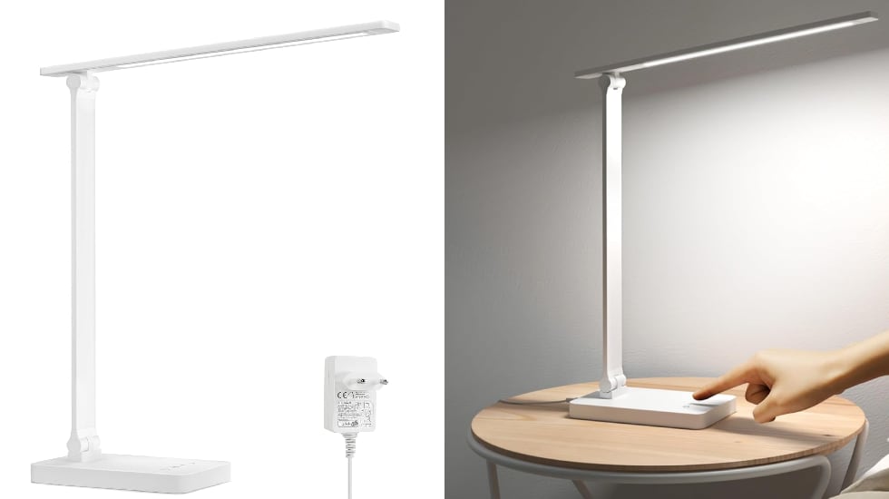 Lámpara para estudiar Lepro con cinco modos de color.