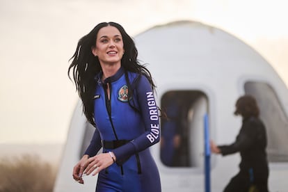 Katy Perry, on April 15, 2025, after Blue Origin's space trip.