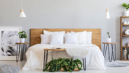 La cama y el cabecero son algunos de los elementos más importante en el dormitorio según el 'feng shui'. GETTY IMAGES.