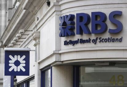 Una oficina de Royal Bank of Scotland (RBS) en Londres 