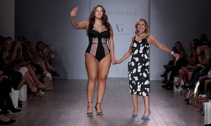 Ashley Graham, en la pasarela de Nueva York.