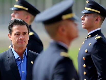 El presidente de M&eacute;xico, Enrique Pe&ntilde;a Nieto, a su llegada a la cumbre de la Alianza del Pac&iacute;fico, en Cali (Colombia). 