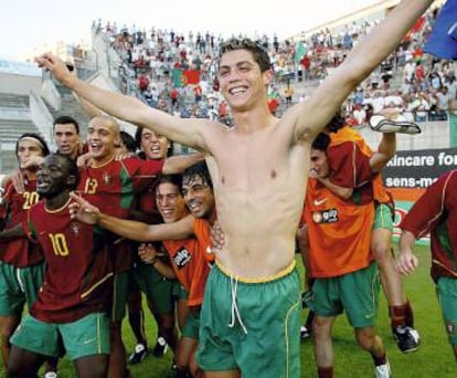 En 2003 Cristiano Ronaldo ganó con Portugal la Eurocopa sub-21. No ha perdido el apetito.