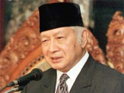 Mohamed Suharto, ex presidente de Indonesia, en enero de 1998.