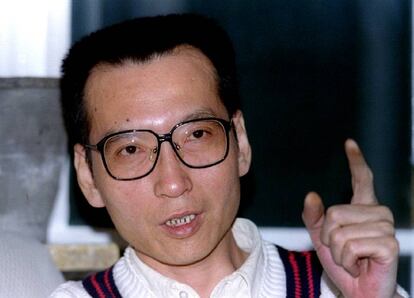 Liu Xaobo, durant una entrevista el 1995.