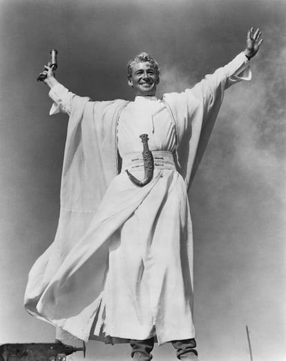 Peter O'Toole en una escena de Lawrence Of Arabia', 1962.