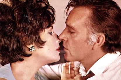 Elizabeth Taylor y Richard Burton en Los comediantes (Peter Glenville, 1967).