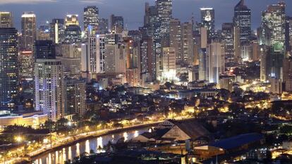 Makati, el centro comercial y de negocios de Manila.