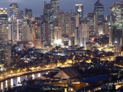 Makati, el centro comercial y de negocios de Manila.