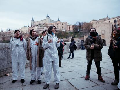 Uno de los talleres culturales organizados en Toledo, por la Red de Espacios y Agentes de la Cultura Comunitaria (REACC).