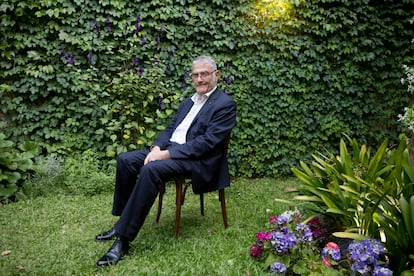 The French physicist Serge Haroche, during an interview in a hotel in Buenos Aires, on Friday, October 21.