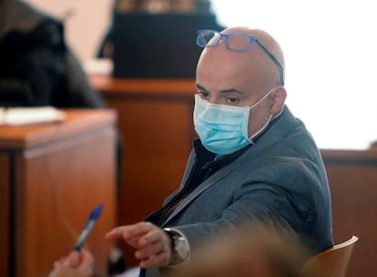 José Manuel López Pérez 'Coté', en el banquillo de la Audiencia Provincial de A Coruña.