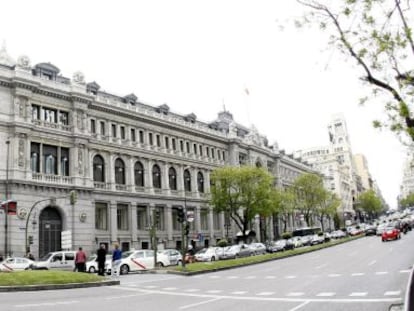 Vista de la fachada del Banco de Espa&ntilde;a