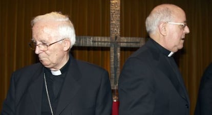 Antonio Cañizares i Ricardo Blázquez, president de la Conferència Episcopal, en una imatge d'arxiu.