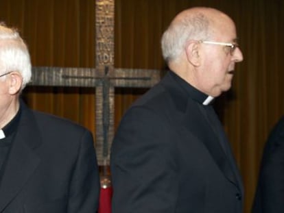 Antonio Cañizares y Ricardo Blázquez, presidente de la Conferencia Episcopal, en una imagen de archivo.