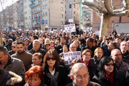 Manifestación en apoyo a la convivencia en Salt celebrada el pasado mes de noviembre.