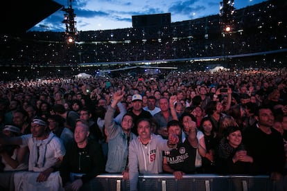 Concierto de Bruce Springsteen en el Camp Nou en 2016.