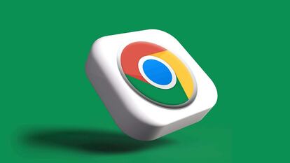 Logotipo de Chrome con fondo verde