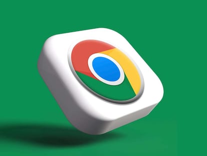 Logotipo de Chrome con fondo verde
