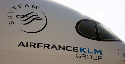 Avión del grupo Air France-KLM en el centro de entregas de Airbus en Colomiers (Francia), en septiembre de 2019.