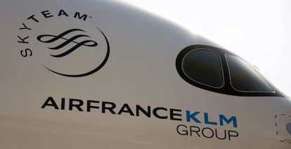 Avión del grupo Air France-KLM en el centro de entregas de Airbus en Colomiers (Francia), en septiembre de 2019.
 