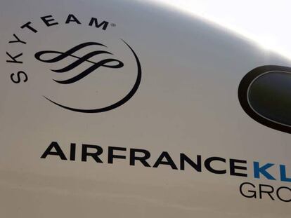 Avión del grupo Air France-KLM en el centro de entregas de Airbus en Colomiers (Francia), en septiembre de 2019.
 