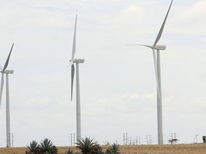 Un parque eólico de Gamesa.