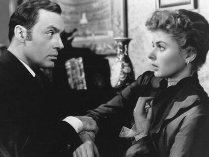 Ingrid Bergman y Charles Boyer en 'Luz que agoniza' (1944), de George Cukor.