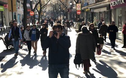 Joaquín Parejo toma una instantánea en las calles de Alcorcón (Madrid).