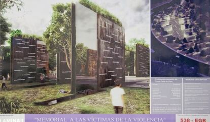 Imagen del anteproyecto del Memorial a las Víctimas de la Violencia.