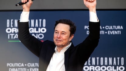 Elon Musk, en un evento en Roma el pasado 16 de diciembre.