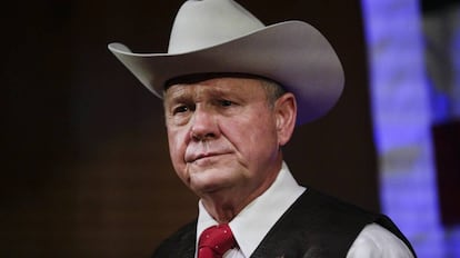 O candidato republicano ao Senado pelo Alabama, Roy Moore