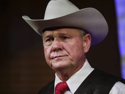 O candidato republicano ao Senado pelo Alabama, Roy Moore