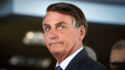 El presidente Bolsonaro en enero en Brasilia.