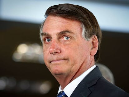 El presidente Bolsonaro en enero en Brasilia.