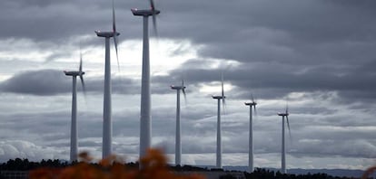 El parque eólico de Els Escambrons, en Lleida.