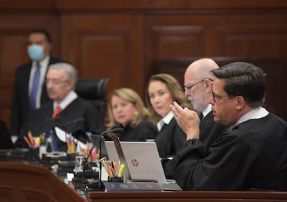 Alfredo Gutiérrez durante una sesión en la Suprema Corte de Justicia de la Nación, en octubre de 2023. 