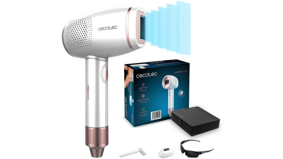 Depiladora láser de la marca Cecotec.