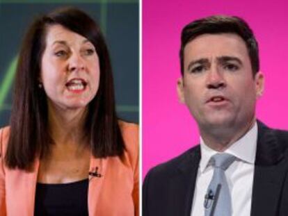 Los candidatos laboristas: Corbyn, Kendall, Burnham y Cooper.