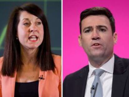 Los candidatos laboristas: Corbyn, Kendall, Burnham y Cooper.