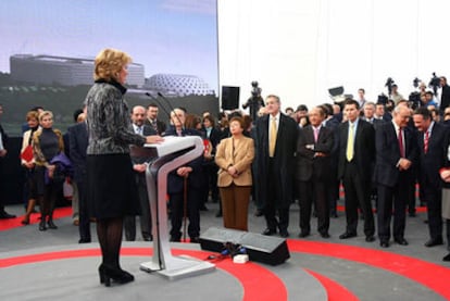 Esperanza Aguirre, durante el acto de presentación en 2007 del proyecto del Campus de la Justicia.