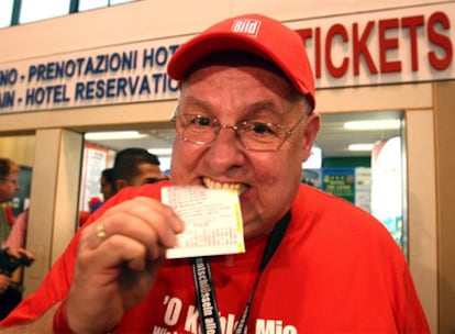Cientos de alemanes viajaron a Italia para participar en la lotería.