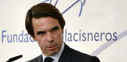 El expresidente José María Aznar, en octubre pasado