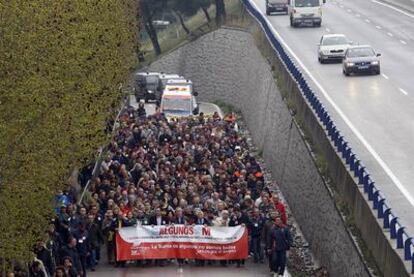 Marcha de alcaldes del sur de Madrid para reclamar más inversiones