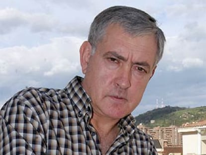 José Elorrieta, en la terraza de la sede de ELA en Bilbao.