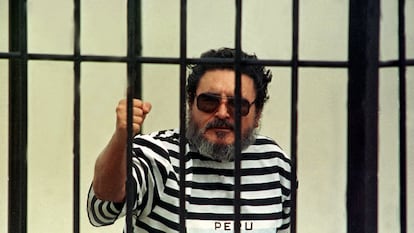 Abimael Guzmán, en prisión tras su captura en septiembre de 1992.