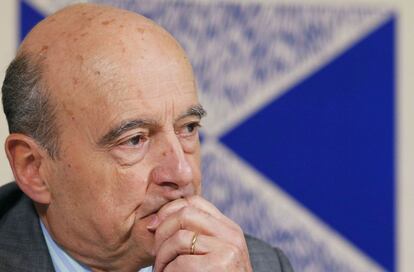 El ex primer ministro francés, Alain Juppé, el sábado en Burdeos.