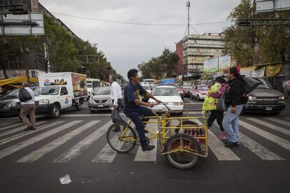 Un paso de peatones en México DF.